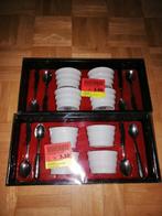 Aperitief potjes met lepeltjes. 2€ per doos., Huis en Inrichting, Ophalen, Nieuw, Kom(men), Effen