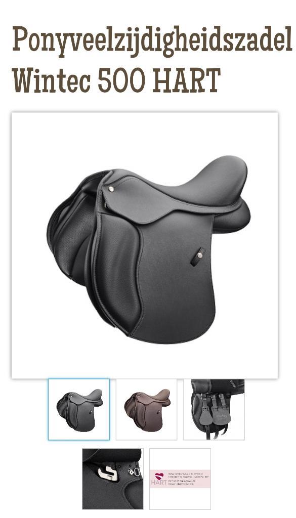 Vzh ponyzadel wintec 500 hart 16 inch, Animaux & Accessoires, Chevaux & Poneys | Selles, Comme neuf, Récréation, Enlèvement