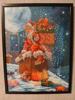 Diamond painting 30 x 40 ingekaderd thema kerstmis, Ophalen of Verzenden, Nieuw, Knutselwerk