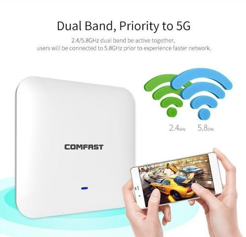 COMFAST CF-E385AC WiFi-toegangspunt, Computers en Software, WiFi-versterkers, Zo goed als nieuw, Ophalen of Verzenden