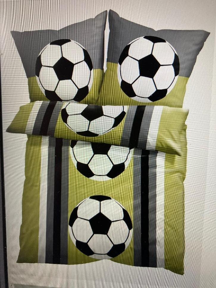 Dekbedovertrek thema voetbal Bonprix, Kinderen en Baby's, Kinderkamer | Beddengoed, Nieuw, Dekbedovertrek, Groen, Jongetje, Ophalen of Verzenden