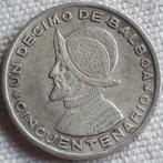 PANAMA : 1/10 BALBOA  1953 KM 18 XF ZILVER .900, Verzenden, Midden-Amerika, Losse munt, Zilver