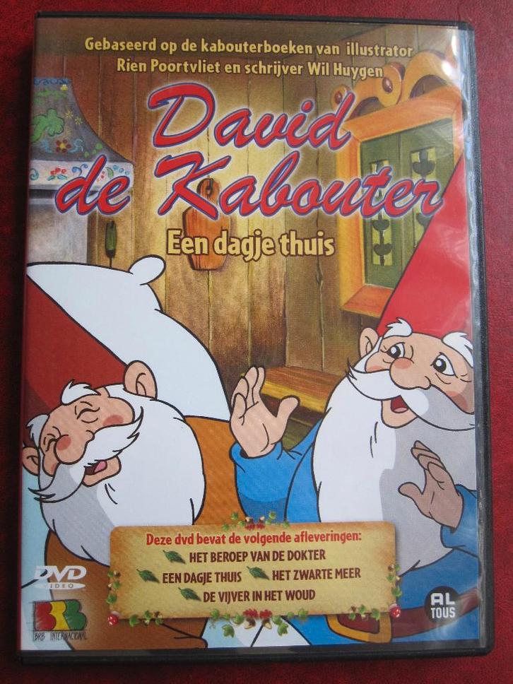 David de kabouter - Een dagje thuis, Cd's en Dvd's, Dvd's | Tekenfilms en Animatie, Zo goed als nieuw, Europees, Tekenfilm, Alle leeftijden