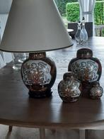 Chinese vazen en staande lamp, Huis en Inrichting, Woonaccessoires | Vazen, Groen, Zo goed als nieuw, Ophalen, Aardewerk of Porselein