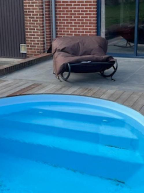 Pouf LOFTBAG + Support FATBOY, Huis en Inrichting, Zitzakken, Zo goed als nieuw, Zitzak, Bruin, Ophalen