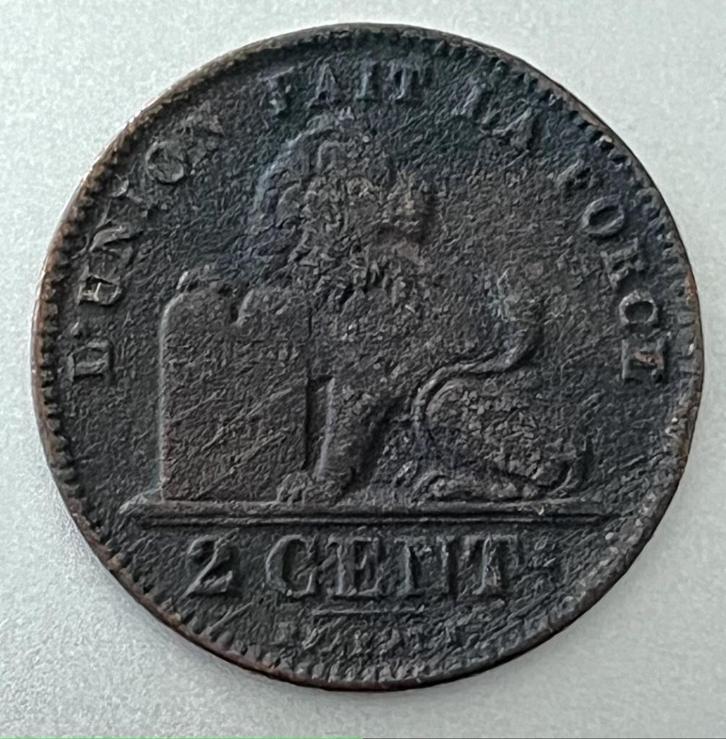2 Centimes 1905 FR  Leopold II, Postzegels en Munten, Munten | België, Losse munt, Ophalen of Verzenden