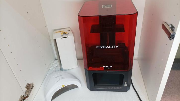 Creality Halot One 3D-printer met UV-hars, Computers en Software, 3D Printers, Gebruikt, Ingebouwde Wi-Fi, Ophalen