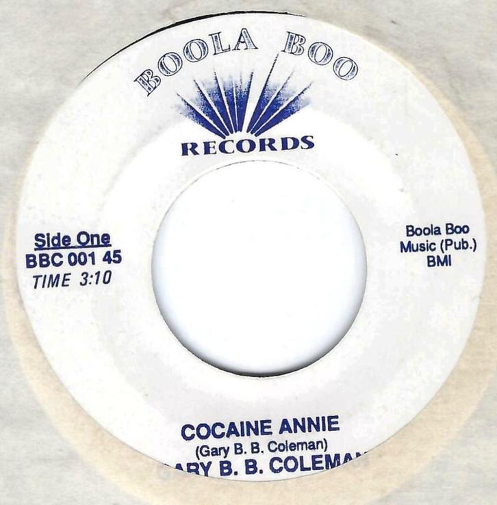 Gary B.B. Coleman – Cocaine Annie, Cd's en Dvd's, Vinyl Singles, Zo goed als nieuw, Single, R&B en Soul, 7 inch, Ophalen of Verzenden