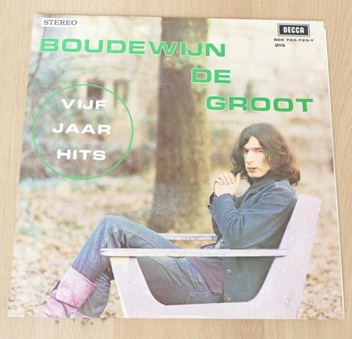 2LP  Boudewijn De Groot ‎– Vijf Jaar Hits, CD & DVD, Vinyles | Néerlandophone, Comme neuf, Pop, 12 pouces, Enlèvement ou Envoi