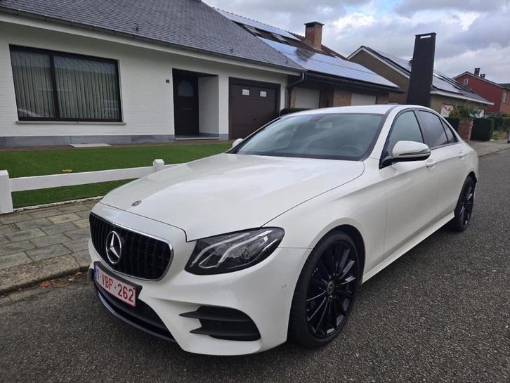 Mercedes E AMG, Auto's, Mercedes-Benz, Particulier, E-Klasse, Diesel, Euro 6, Berline, 4 deurs, Automaat, Wit, Zwart, Leder en Stof
