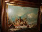 *J. Berghmans (Gent-1891) -Grote schilderij -Vermeld in ARTO, Antiek en Kunst, Kunst | Schilderijen | Klassiek, Ophalen of Verzenden