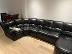 Leder hoeksalon met relax in goede staat, Ophalen, Zo goed als nieuw, Leer