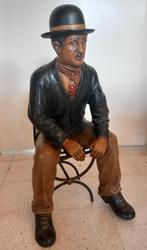 Beeld Charlie Chaplin Reprocrafters, Ophalen, Gebruikt