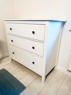 Hemnes - Ladekast 3 lades, wit gebeitst, 108x96 cm, Ophalen, Zo goed als nieuw