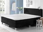 !IEDERE WEEK  IN 3 PROVINCIE € 385,95 BOXSPRING BERLIJN!!, Huis en Inrichting, Slaapkamer | Boxsprings, Nieuw, 100 cm, Grijs, Tweepersoons