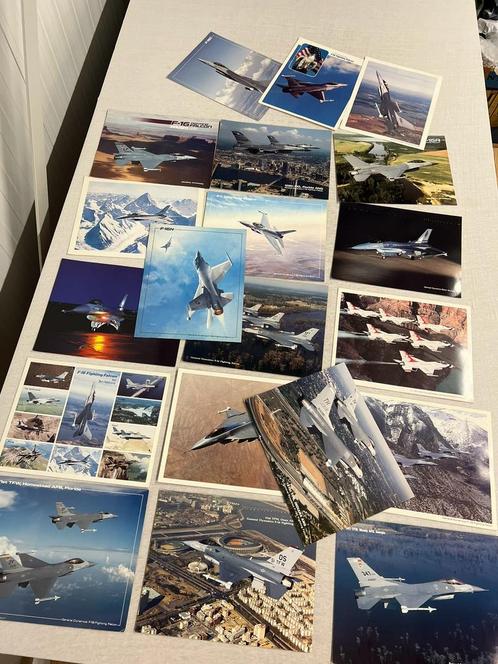 20 stuks Straaljager Flyer Poster a4 F16 f16a Brochure 20x !, Verzamelen, Luchtvaart en Vliegtuigspotten, Zo goed als nieuw, Overige typen