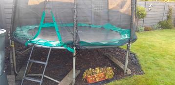 Trampoline 365cm, Ophalen, Gebruikt
