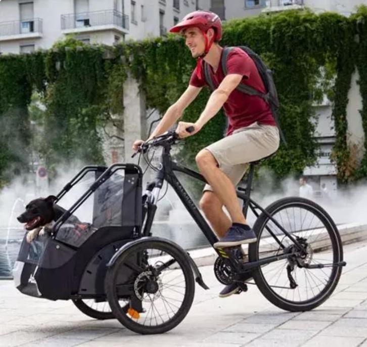Addbike fietskar kit voor hond of boodschappen, Fietsen en Brommers, Fietsaccessoires | Aanhangwagens en Karren, Zo goed als nieuw
