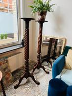 Pair of British Colonial Mahogany Torchères, Ophalen