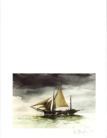 Wenskaart / carte de vœux - Vance zeilschip beschikbaar voor biedingen