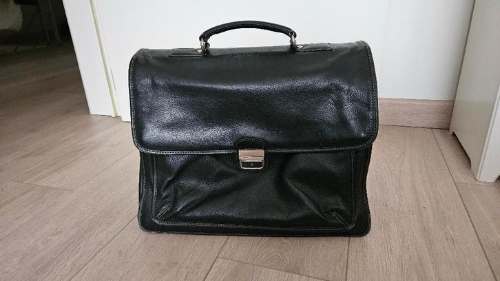 Klassieke boekentas Hexagona, Handtassen en Accessoires, Tassen | Schooltassen, Zo goed als nieuw, Aktetas of Boekentas, 50 cm of meer