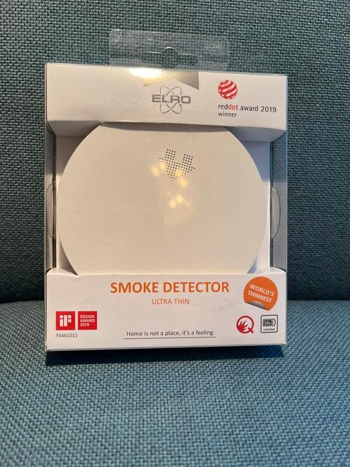 Rookmelder. Smoke detector. elro. Ultra thin. Optical. 10jaa, Doe-het-zelf en Bouw, Alarmsystemen, Nieuw, Detector, Sensor of Melder