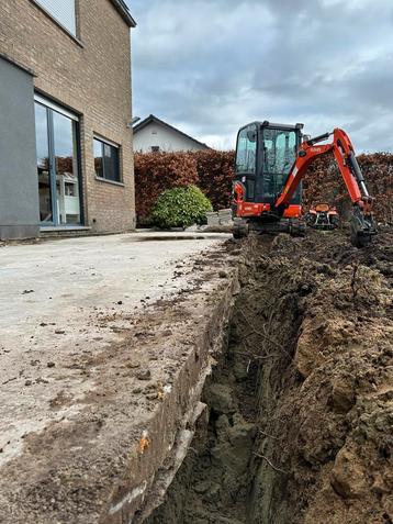 Te huur: minigraafmachine kubota kx 018 beschikbaar voor biedingen