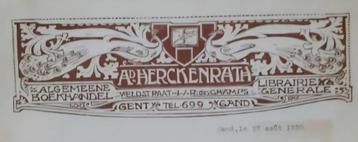 GENT+Adolf Herckenrath+Gent+gesigneerde handtekeningbrief beschikbaar voor biedingen