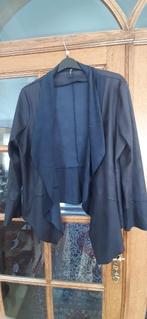 Kort donkerblauw jasje met langere voorpanden, Kleding | Dames, Blauw, Ophalen of Verzenden, Zo goed als nieuw, Maat 46/48 (XL) of groter
