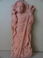 Wim Harzing plaquette S. Willibrordus terracotta 30cm 1938, Antiek en Kunst, Antiek | Religieuze voorwerpen, Ophalen of Verzenden