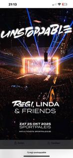 2 tickets te koop regi linda milk inc 25-10-2025, Tickets en Kaartjes, Twee personen, Oktober