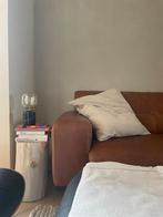 Lederen hoekzetel, Huis en Inrichting, Zetels | Zetels, Ophalen, 250 tot 300 cm, Gebruikt, Tijdloos, past bij verschillende stijlen