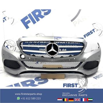W205 C205 S205 Mercedes C Klasse VOORBUMPER + GRIL COMPLEET  beschikbaar voor biedingen