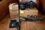 Nikon D60 met Nikon lens AF-S 35mm 1,8 in goede staat, Audio, Tv en Foto, Fotocamera's Digitaal, Ophalen of Verzenden, Zo goed als nieuw