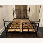 noresund bed ikea, Huis en Inrichting, Slaapkamer | Bedden, Ophalen, Gebruikt, Zwart, Tweepersoons