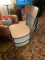 Set van 3 pastelkleurige retro Formica stoelen, Huis en Inrichting, Stoelen, Ophalen, Zo goed als nieuw