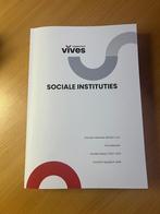 Nieuw studieboek sociale instituties, Boeken, Studieboeken en Cursussen, Nieuw, Ophalen of Verzenden, Hogeschool