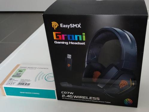 EasySMX Grani Wireless Gaming Headset + Wireless Controller., Computers en Software, Headsets, Zo goed als nieuw, Over-ear, Draadloos