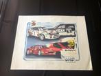 poster/painting OMP Rally F1 Senna Ferrari, Verzamelen, Ophalen of Verzenden