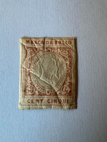 timbre fiscal italien 150 centesimi rouge non oblitéré rare, Enlèvement ou Envoi