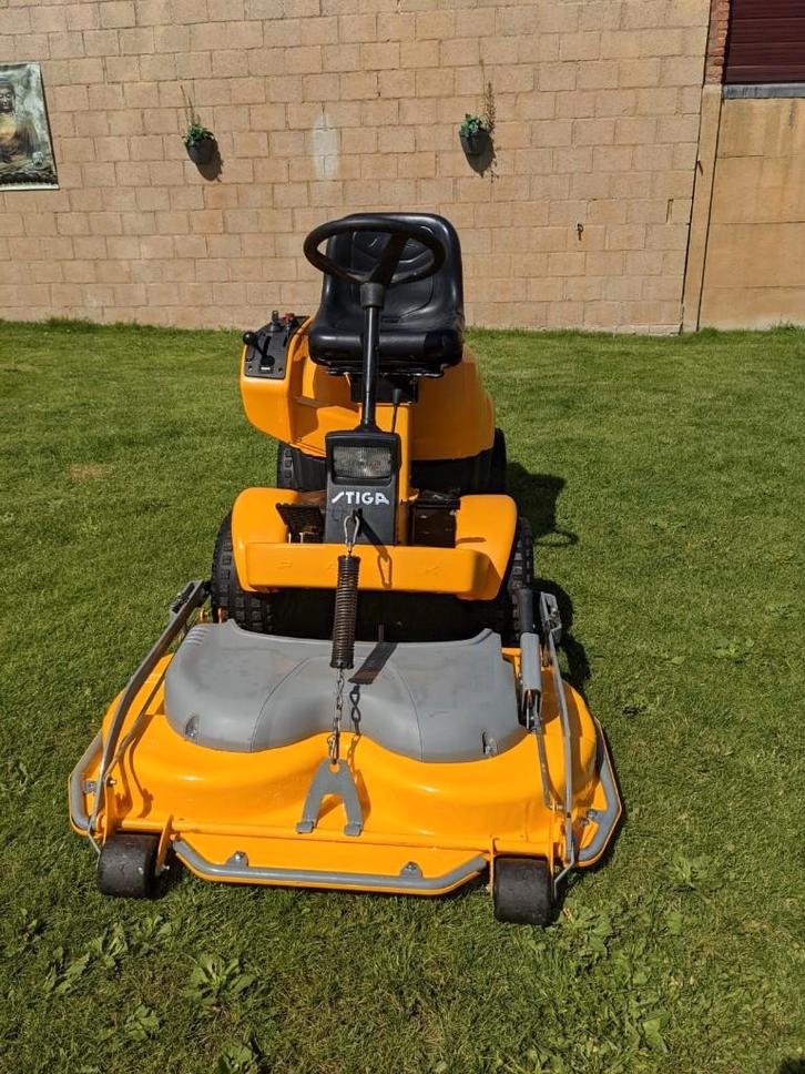 NETTE STIGA PARK ROYAL FRONTMAAIER Honda 105CM MULCHDEK, Tuin en Terras, Zitmaaiers, Zo goed als nieuw, 90 tot 120 cm, Elektrische starter