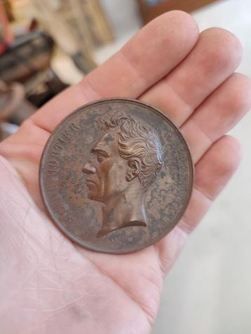 Bronzen medaille 1859, B.C. Du Mortier beschikbaar voor biedingen
