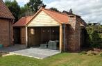 Tuinhuis, carport, bijgebouw/Modern & landelijk/schrijnwerk, Avec auvent, Bois, Abri de jardin, Enlèvement ou Envoi