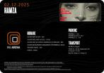 3 tickets assis HAMZA ING ARENA (CE SOIR!!), Tickets en Kaartjes, Drie personen of meer