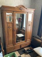 Antieke kleerkast met bijhorende commode & spiegel, Antiek en Kunst, Antiek | Meubels | Kasten, Ophalen