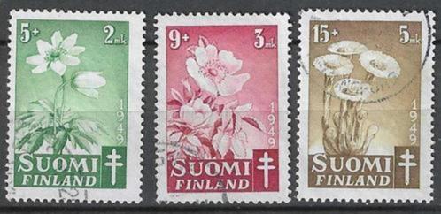 Finland 1947 - Yvert 349-351 - Tegen de Tuberculose (ST), Timbres & Monnaies, Timbres | Europe | Scandinavie, Affranchi, Finlande