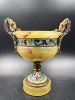 Tasse/vase ancien en onyx et cloisonné Napoléon III, Antiquités & Art, Enlèvement