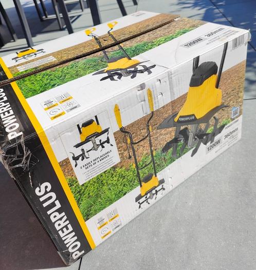 PowerPlus 1200W 360 mm rototiller, Tuin en Terras, Hand-tuingereedschap, Zo goed als nieuw, Overige soorten, Ophalen