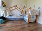 2 Lits cabane Vitalispa : 70cm x140cm, Enfants & Bébés, Chambre d'enfant | Lits, 70 à 85 cm, Comme neuf, Sommier à lattes, Enlèvement