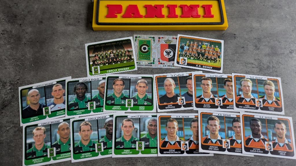 foot 15 AUTOCOLLANTS PANINI FOOTBALL 2002 C.BRUGGE/DEINZE, Envoi, Neuf